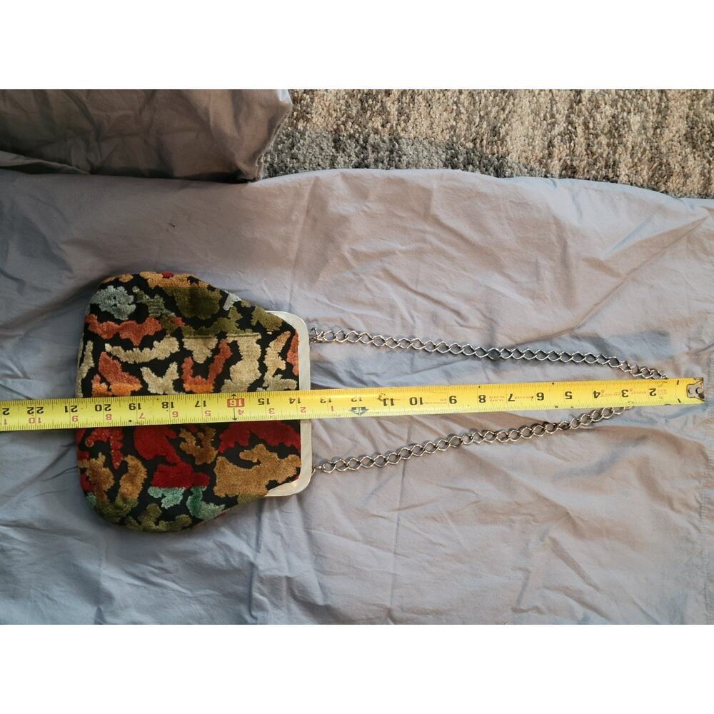 Vintage 70s Carpet Bag Purse Bohemian Festival Retro Mod Coachella Hippie Retro - Picture 9 of 11